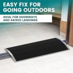 Aluminum Threshold Ramp with Non-Slip Surface (27.6")