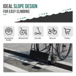 2'' Rubber Threshold Ramp for Doorways and Driveways