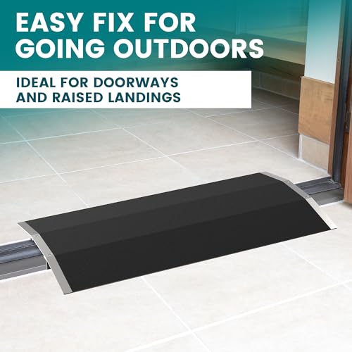 Aluminum Wheelchair Ramp with Supporting Frame & Non-Slip Surface