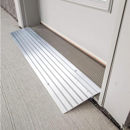 1" Portable Aluminum Threshold Ramp for Doorways and Landings
