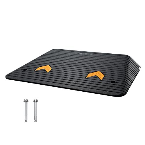 VEVOR Rubber Threshold Ramp, 4" Rise, Non-Slip Surface