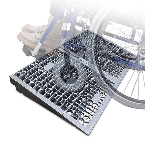 Detachable 3" Rise Threshold Wheelchair Ramps, 3000 LBS Capacity