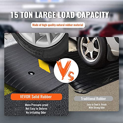 VEVOR 3" Rise Rubber Threshold Ramp for Accessibility