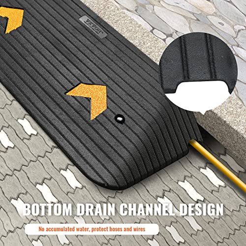 VEVOR 3" Rise Rubber Threshold Ramp for Accessibility