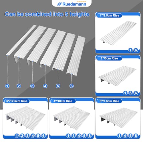Aluminum Threshold Ramp for Wheelchairs and Scooters
