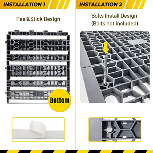 HOXWELL Modular 3" Rise Doorway Threshold Ramps (2 PCS)