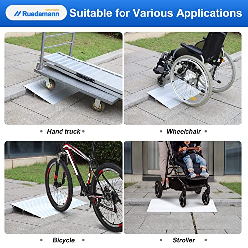Aluminum Threshold Ramp for Wheelchairs and Scooters