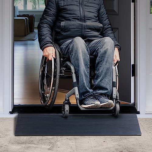 VEVOR Cuttable 1.2" Rise Rubber Threshold Ramp