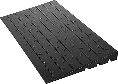 VEVOR 4" Rise Rubber Threshold Ramp, Wheelchair/Scooter, Black