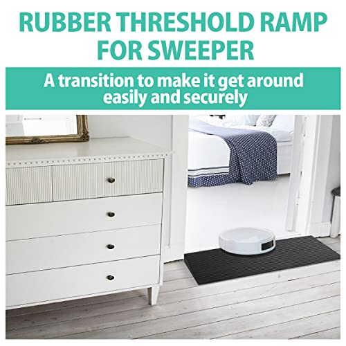 Linkloos Adjustable Rubber Threshold Ramp, Non-Slip Surface