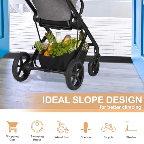 Self-Adhesive Rubber Threshold Ramp for Wheelchair, Stroller, Scooter