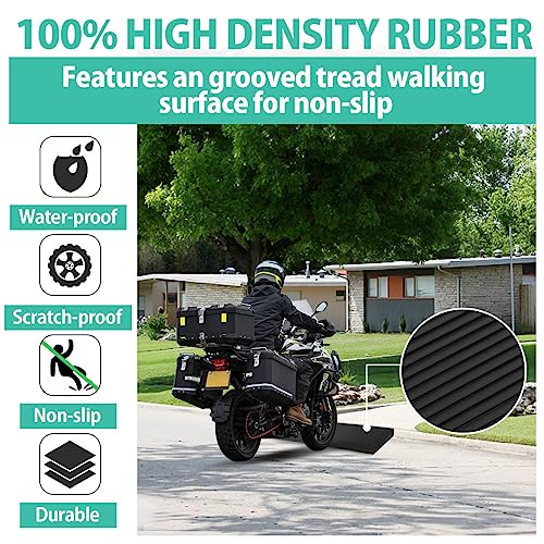 Linkloos Adjustable Rubber Threshold Ramp, Non-Slip Surface