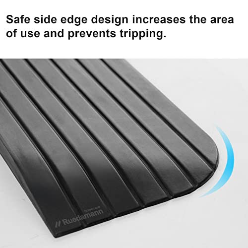 Ruedamann 1 Inch Threshold Ramp for Doorways & Bathroom