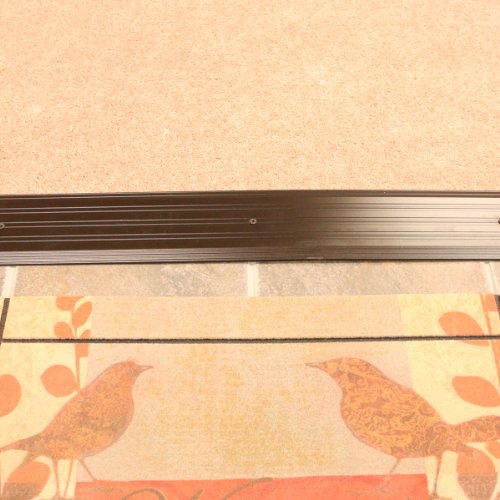 Bronze Fluted Saddle Threshold Ramp - 1/4" x 5" x 36