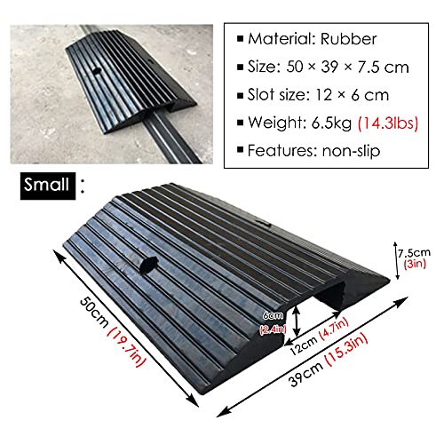 Rubber Threshold Doorway Ramp for Wheelchairs and Walkers