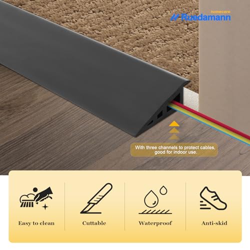 3.3 Ft Rubber Threshold Ramp for Doorways, Carpets, Floors