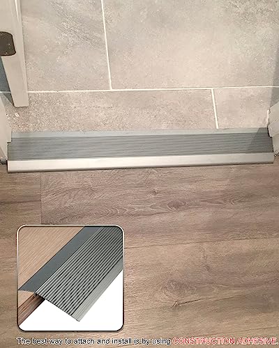 4" Aluminum Threshold Ramp for Doorways, Wheelchairs, Floors