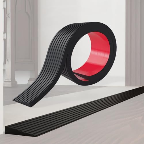 2'' Rubber Threshold Ramp for Doorways and Driveways
