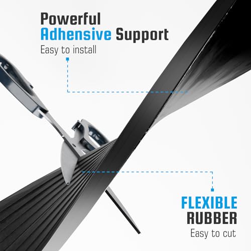 2'' Rubber Threshold Ramp for Doorways and Driveways