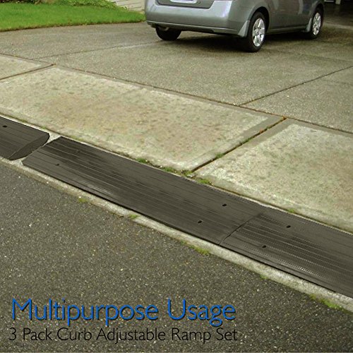 Heavy Duty Rubber Threshold Curb Ramp for Various Vehicles