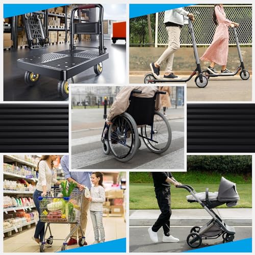 2'' Rubber Threshold Ramp for Doorways and Driveways