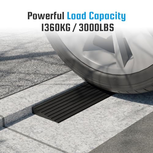 2'' Rubber Threshold Ramp for Doorways and Driveways