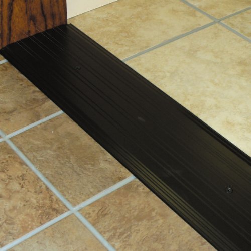 Bronze Fluted Saddle Threshold Ramp - 6x36 inches