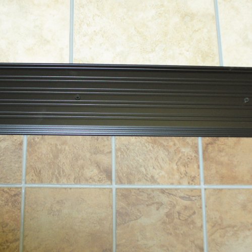 Bronze Fluted Saddle Threshold Ramp - 6x36 inches