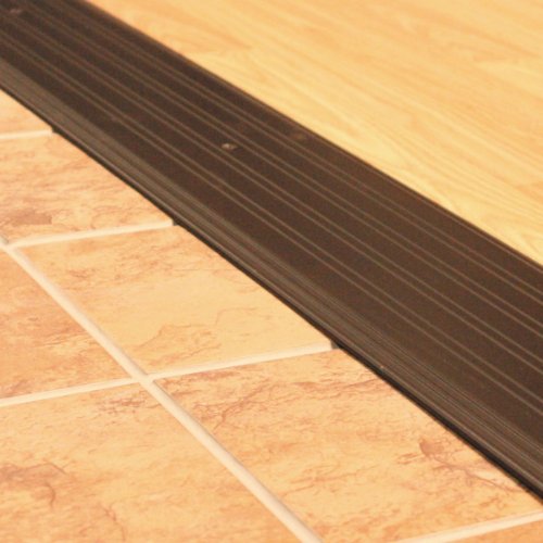 Bronze Fluted Saddle Threshold Ramp - 6x36 inches