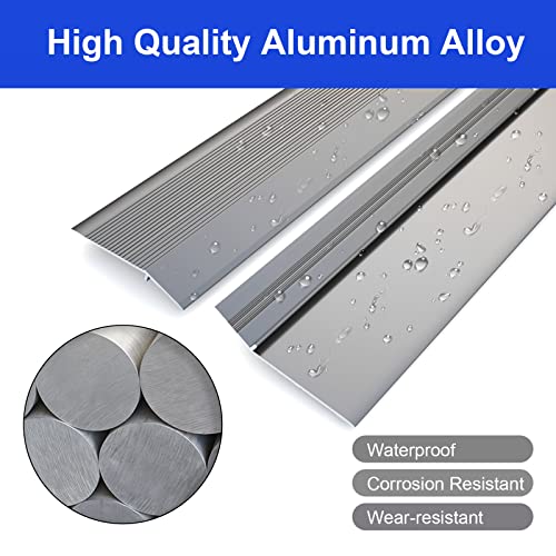 48" NeatiEase Aluminum Threshold Ramps in Gray