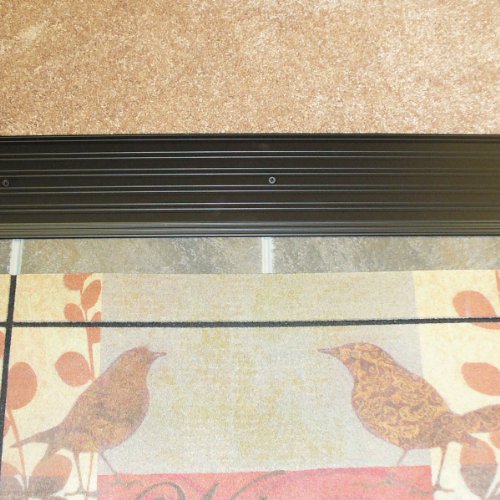 Bronze Fluted Saddle Threshold Ramp - 6x36 inches