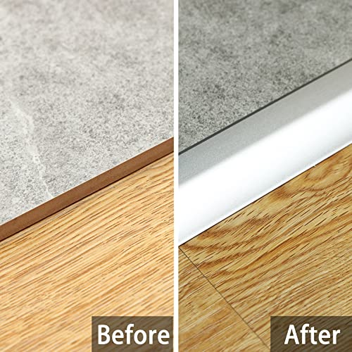 Aluminum Threshold Ramp for Doorways, 0.2-0.5 Inch Height