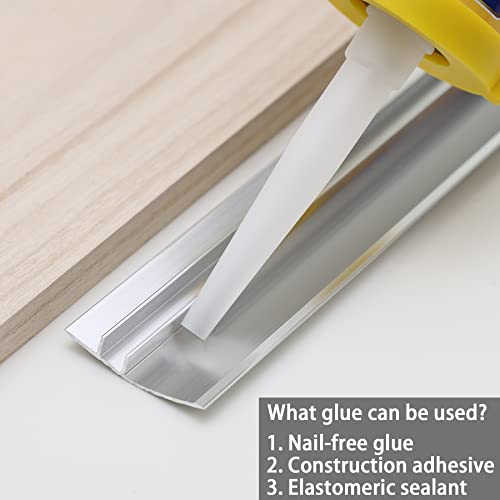 Aluminum Threshold Ramp for Doorways, 0.2-0.5 Inch Height