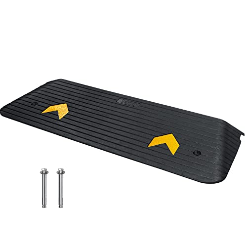 VEVOR 1.5" Rise Rubber Curb Ramp for Wheelchair