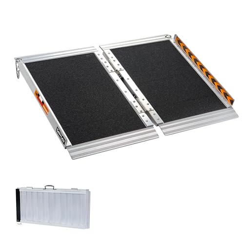 2FT Threshold Ramp, 800 LBS Capacity, Portable Black
