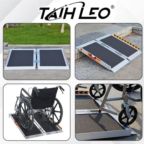 2FT Threshold Ramp, 800 LBS Capacity, Portable Black