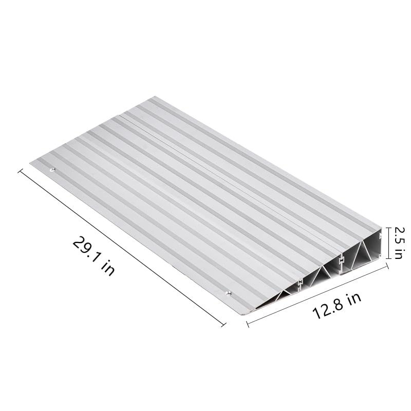 Anwenwen 2.5" Rise Aluminum Threshold Ramp - 1800lbs