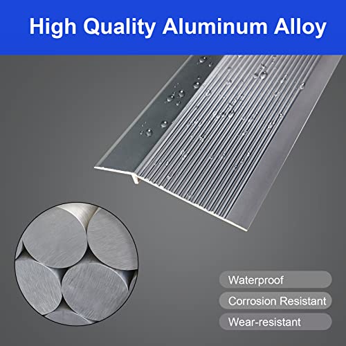 36" Aluminum Threshold Ramp for Doorways, Wheelchairs - Gray