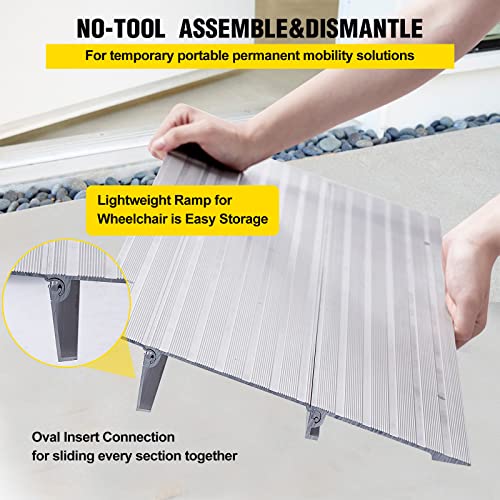 2" Rise Aluminum Door Threshold Ramp - 800 lbs