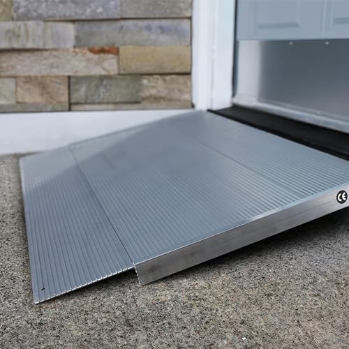 EZ-ACCESS Transitions 36" Angled Entry Aluminum Threshold Ramp