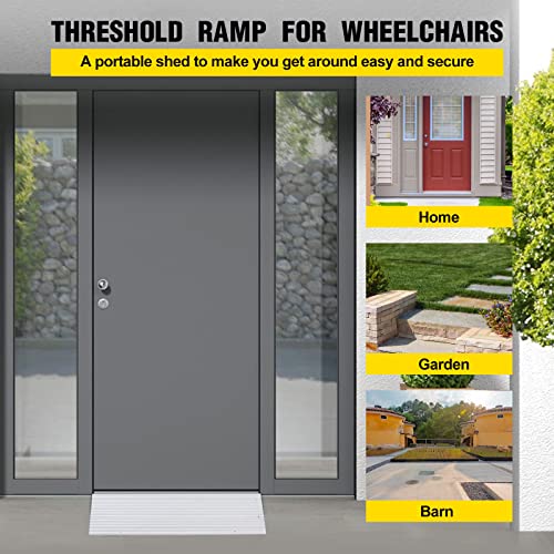 2" Rise Aluminum Door Threshold Ramp - 800 lbs