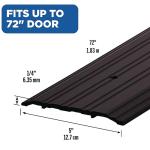 M-D Building Products Threshold Ramp Fluted Saddle Bronze