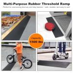 Ruedamann 1.4" Rise Non-Slip Rubber Threshold Ramp