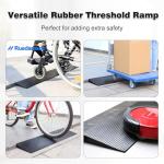 Ruedamann 1.4" Rise Non-Slip Rubber Threshold Ramp