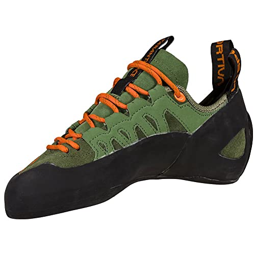 La Sportiva Men's Tarantulace Climbing Shoes Olive/Tiger 7.5