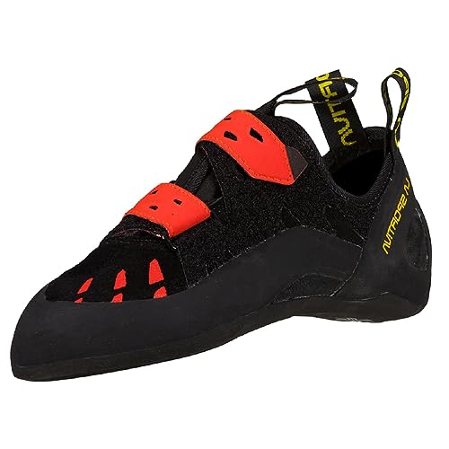 La Sportiva Men's Tarantula Climbing Shoes, Black/Poppy, Size 9