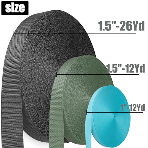 1.5" Heavy Duty Nylon Webbing Strap for Climbing Gear
