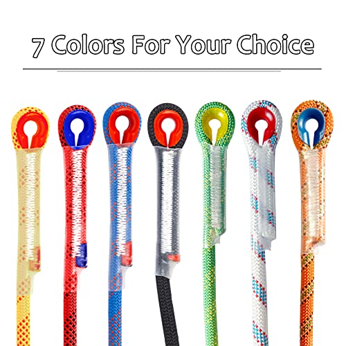 EMEKIAN 14mm Orange Climbing Rope, 10M Static, Non-Slip Gloves