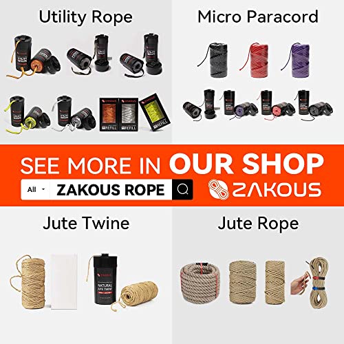 Zakous 120ft 1100lb All-Purpose Nylon Rope Canister