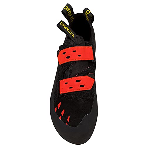 La Sportiva Men's Tarantula Climbing Shoes, Black/Poppy, Size 9